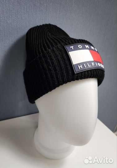 Шапка tommy hilfiger чёрная