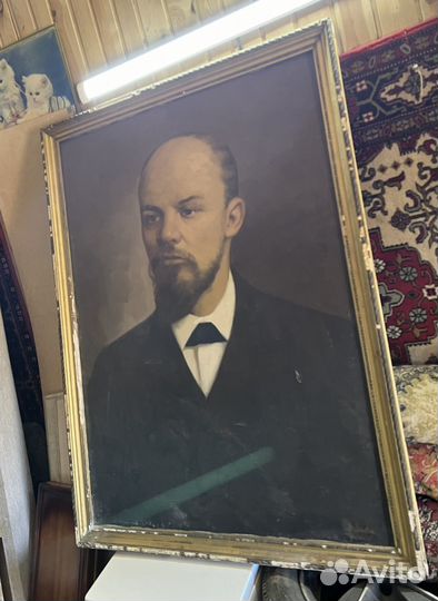 Картина портрет В.И.Ленина 152х112