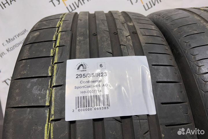 Continental SportContact 6 295/35 R23 94Y