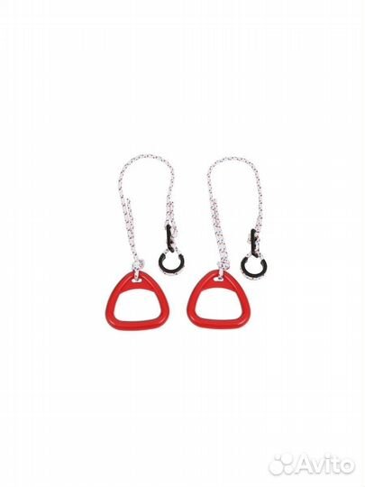 Кольца гимнастические детские треугольные, Красный