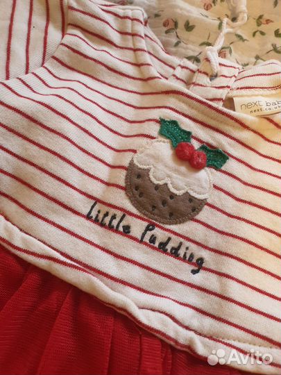 Платье next новое 6-9 месяцев
