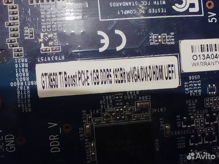 Видеокарта Gtx 650 Ti 1gb