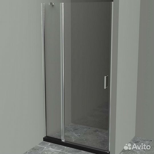 Душ. дверь BelBagno 91x185 uno-b-12-30+60-c-cr