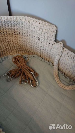 Люлька колыбель корзина плетеная