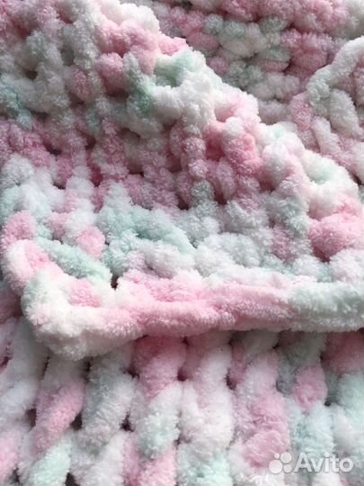 Плед детский вязаный ручная работа