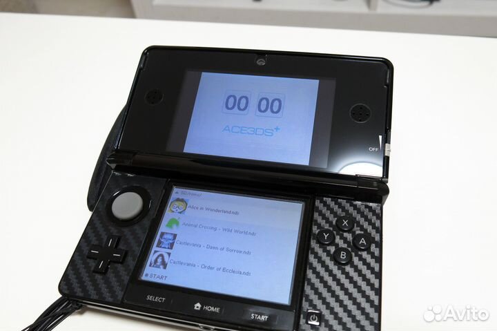 Nintendo 3Ds 128гб карбон+картридж R4