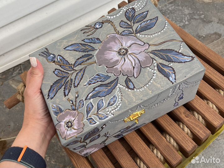 Сундук деревянный шкатулка для украшений