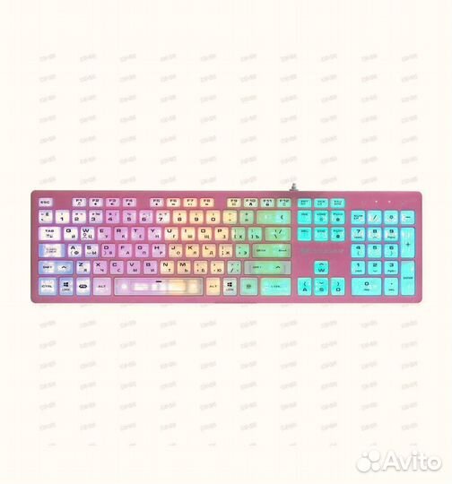 Клавиатура cougar vantar ax pink проводная