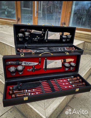 Шашлычный подарочный набор шампура нож