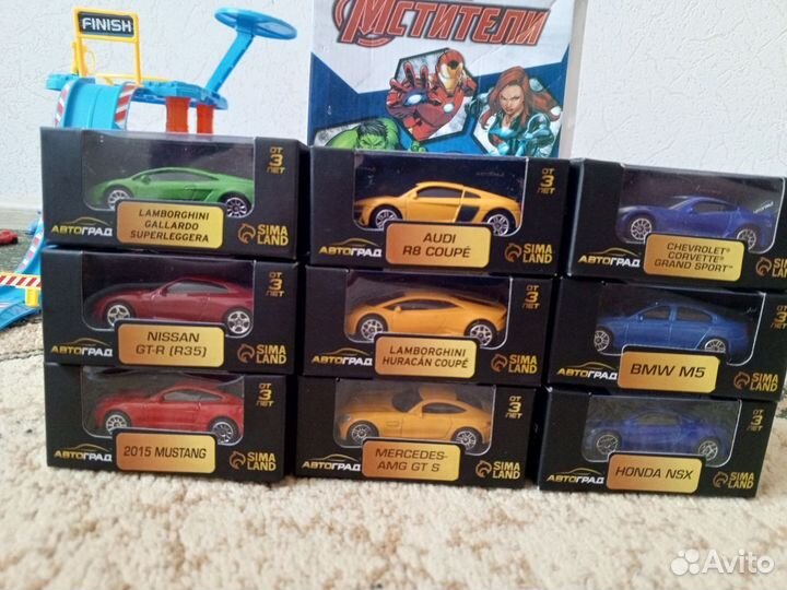 Машинки металлические модельки