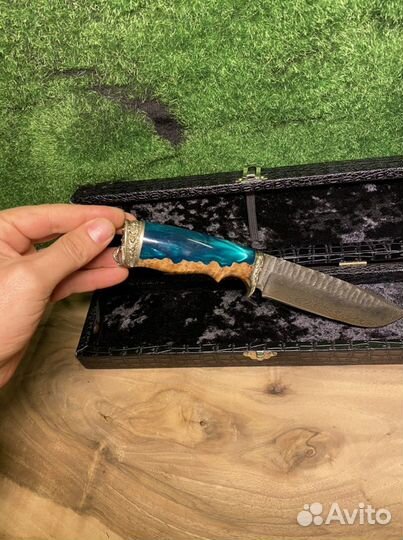 Нож дамаск