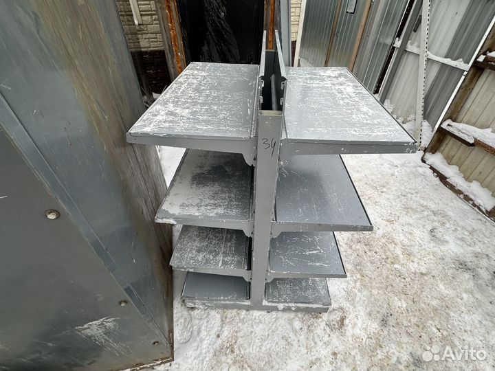 Стеллаж торговый островной тип 34