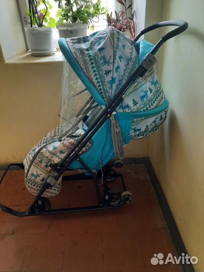 Детские санки коляска