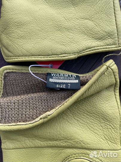 Перчатки женские кожаные новые р-р 7