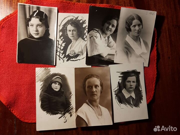 Фото/ советские девушки/ 1930-50 год. СССР 7шт