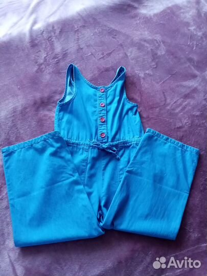 Джинсовый комбинезон для девочки