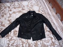 Кожаная куртка новая мужская 50 52 черная