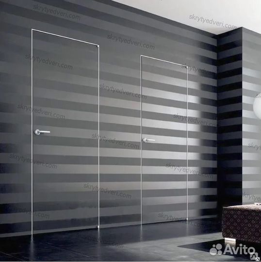 Скрытые двери под покраску