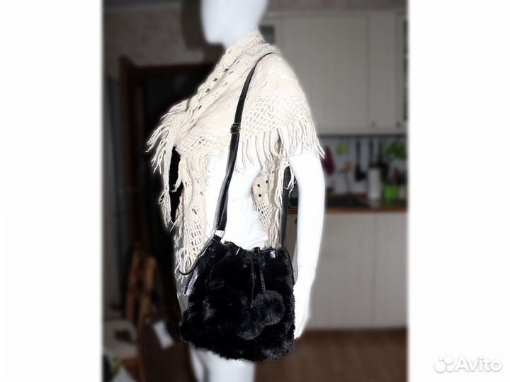 Сумка торба меховая