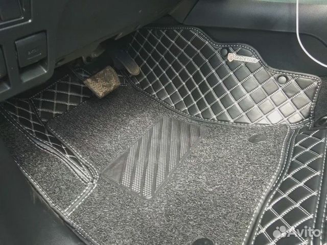 3д коврики из экокожи в салон авто с бортами