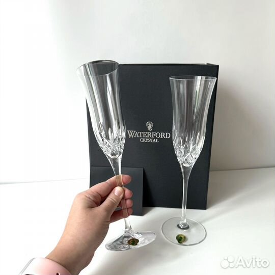 Новые Waterford хрустальные фужеры для шампанского