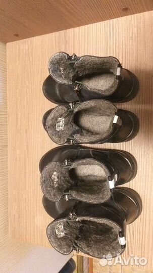 Сапоги 2 пары кожаные 28 и 29 разм