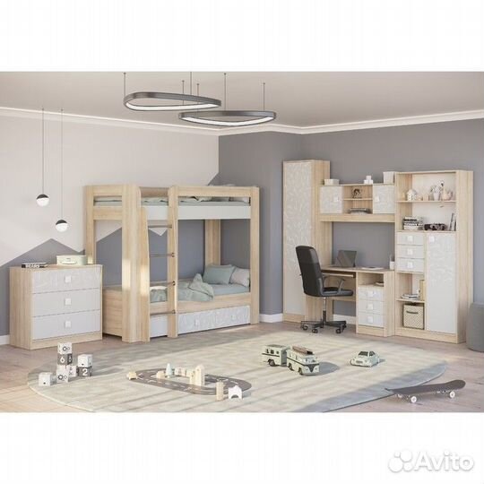 Кровать 2-х ярусная с двумя ящиками - 9567067