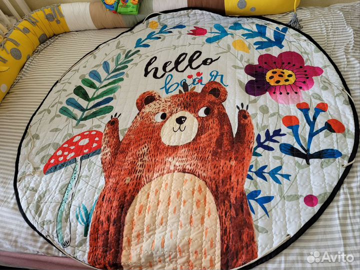 Коврик для ползания детский мешок для хранения