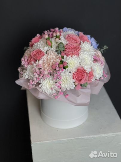 Коробочка с гортензией