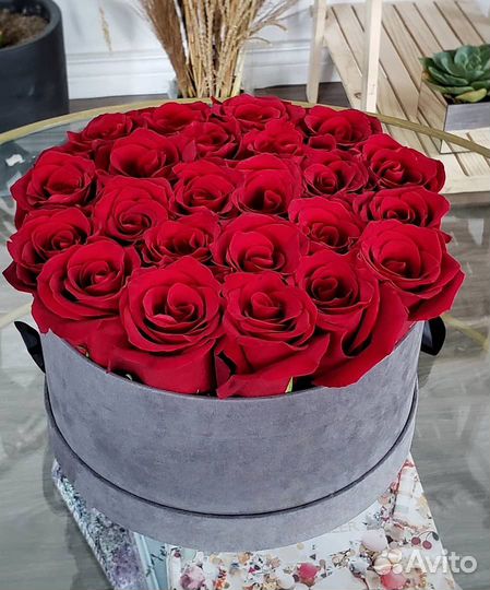 Композиции из Роз в Коробках. Цветы. Розы