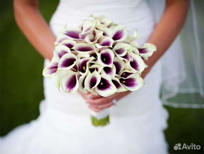 Свадебный букет каллы