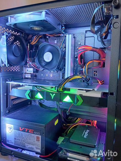 Новый Пк RTX2060 super /Ryzen 5/ 16Gb/SSD+HDD