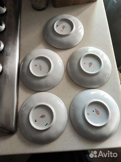 Кофейный сервиз золотые ромашки лфз