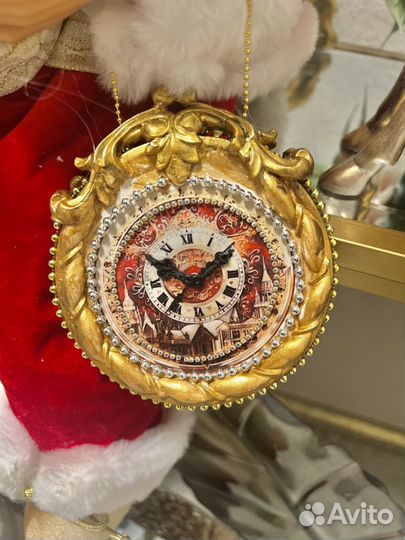 Дед мороз Санта Клаус сидячий премиум