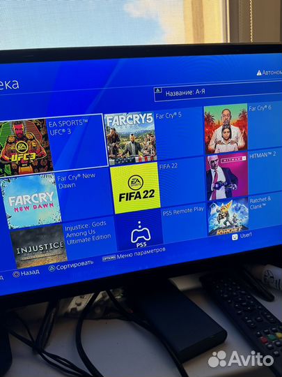 Sony PS4 500Гб 2 джоя + игры