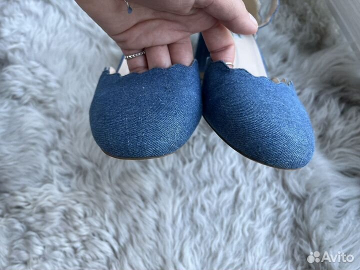 Туфли джинсовые 39-40