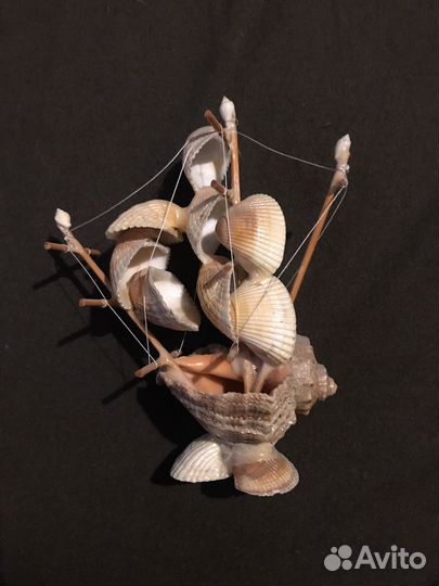 Ракушка-кораблик сувенир