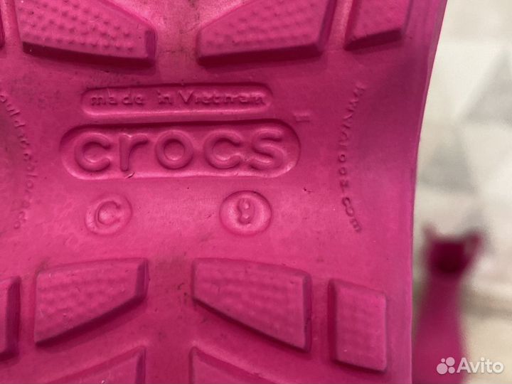 Резиновые сапоги crocs c9,размер 25/26