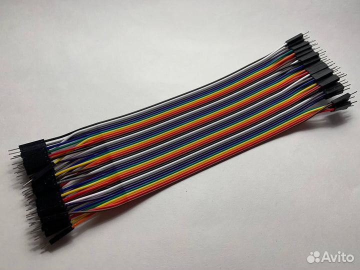 Провода для макетной платы 40шт 20см (MM, MF, FF)