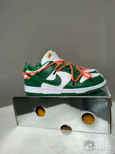 Nike dunk x off white green