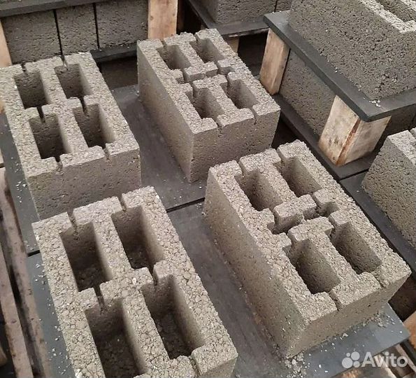 Блок строительный отсевно-керамзитовый