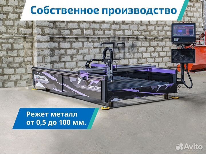 Станок плазменной резки. Режет металл 0,5-100 мм