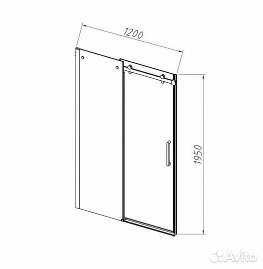 Душевая дверь Vincea Como-N VDS-4CN 120 см