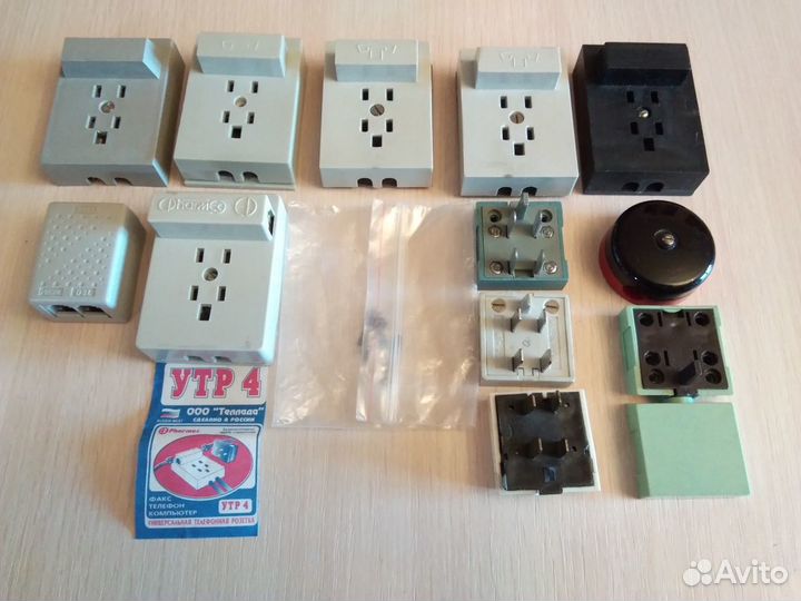 Телефонные сплиттеры, кабели, розетки, вилки