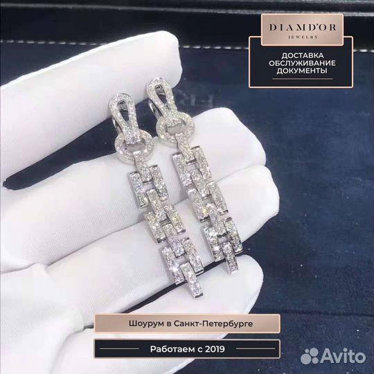 Серьги Cartier Agrafe 2,5 ct