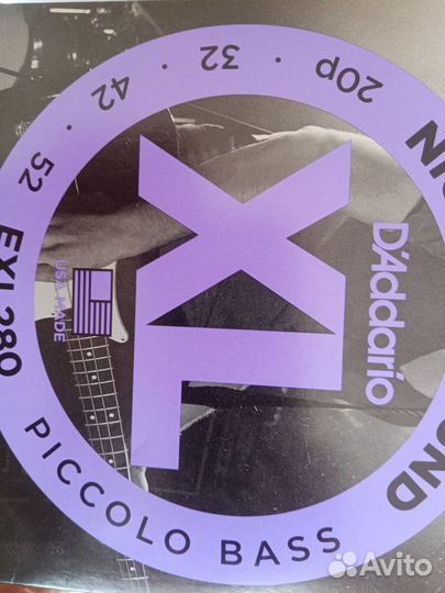 Струны бас пикколо d'ddario exl280