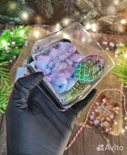 Новогодний подарок, мыло ручной работы