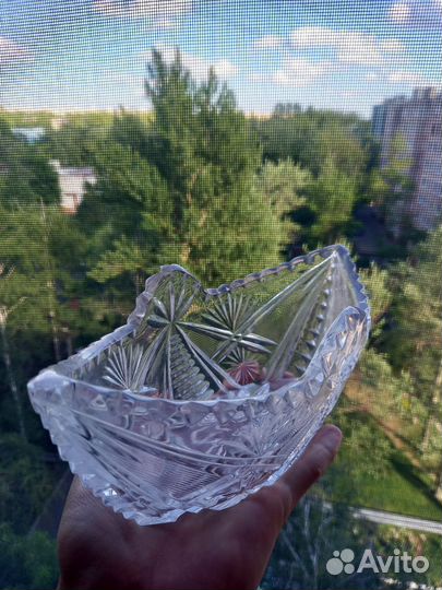 Хрусталь ваза конфетница