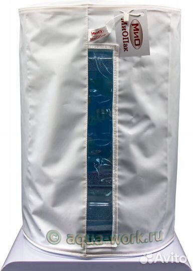 Чехол на на бутыль 19 л для кулер однотонный серый