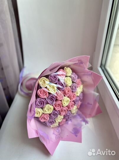 Цветы из шоколада